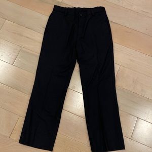 DAL LAGO club boys soft virgin wool lined black dress pants